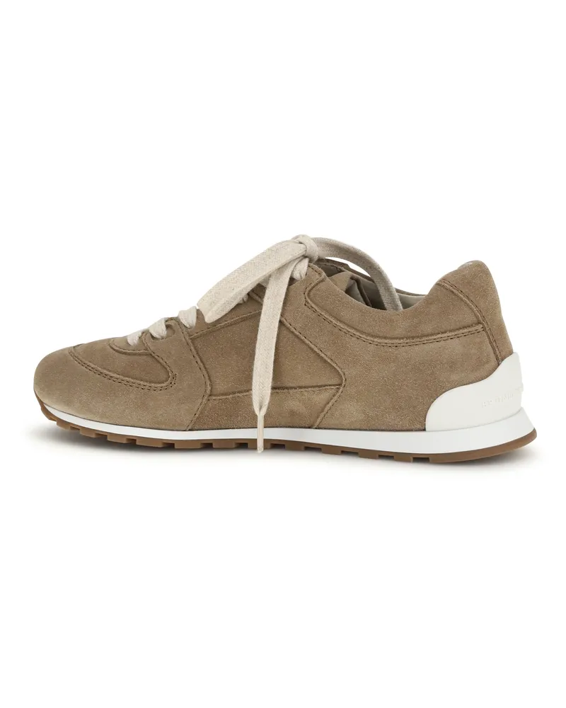 Brunello Cucinelli Women's Suede Sneakers Antilope Trainers Beige