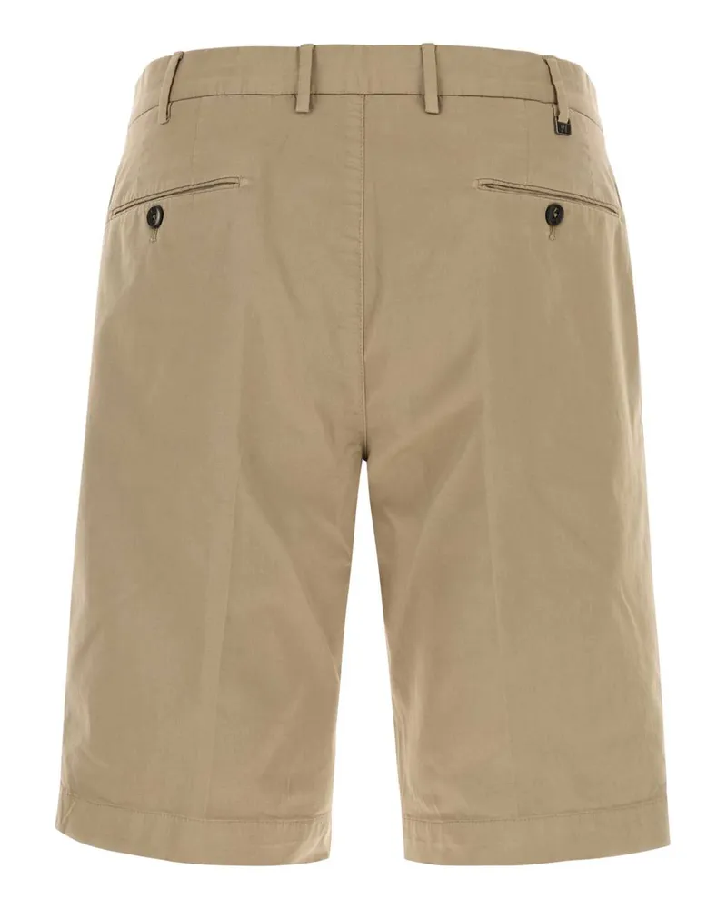 PT TORINO Men's Beige Stretch Cotton Bermuda Shorts Y045 Exterior: Elastane Beige