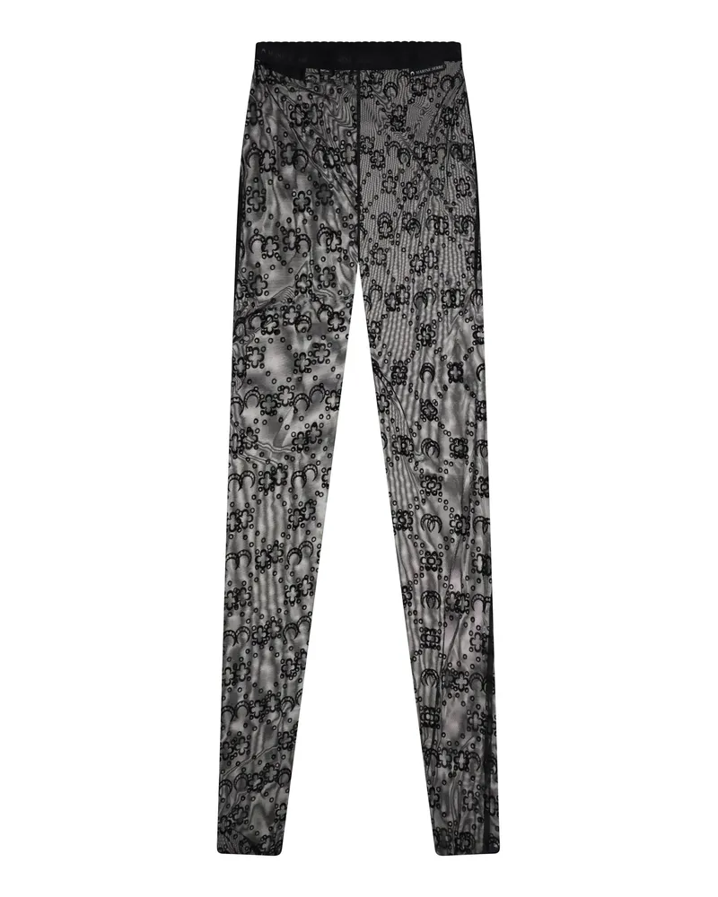 Marine Serre Recycled Tights — Black Black