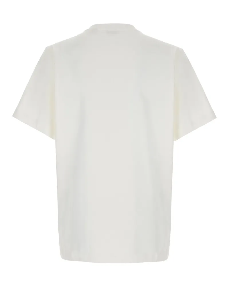 Burberry Embroidered EKD Logo T-Shirt — White White