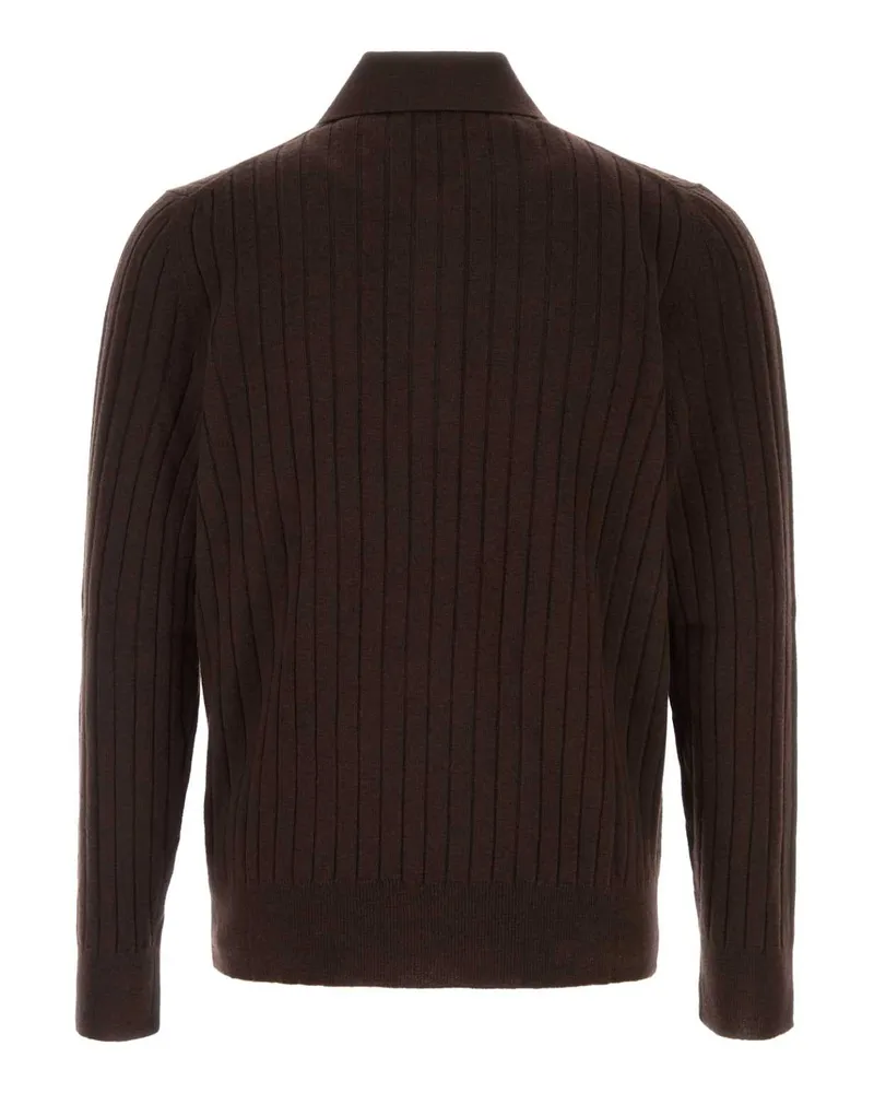 Amiri Soft Polo — Brown Brown
