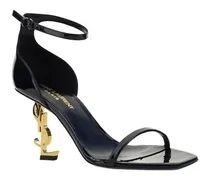 Women's Black Calf Leather Bos Taurus Stiletto Sandals