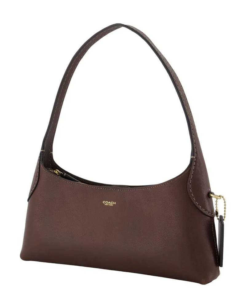 Coach Brooklyn Leather Shoulder Bag — Brown Brown