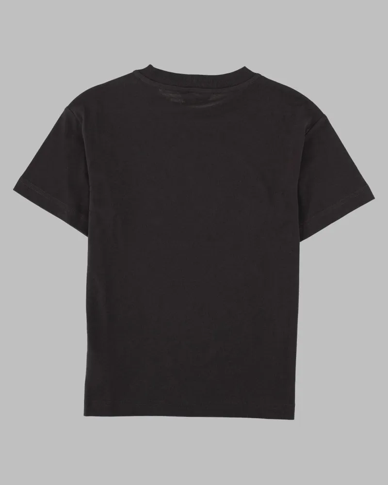 Palm Angels Teddy-Graphic Cotton T-Shirt — Black Black