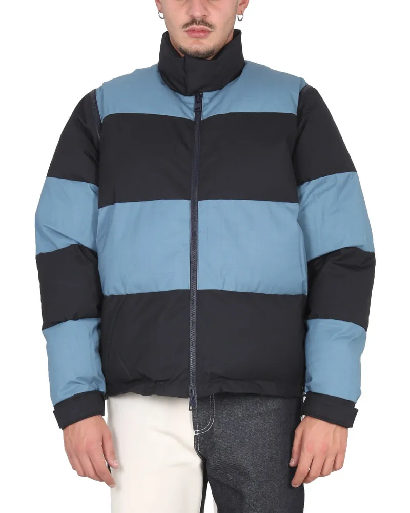 SUNNEI Virgin Wool Down Panel Down Jacket — Blue Blue
