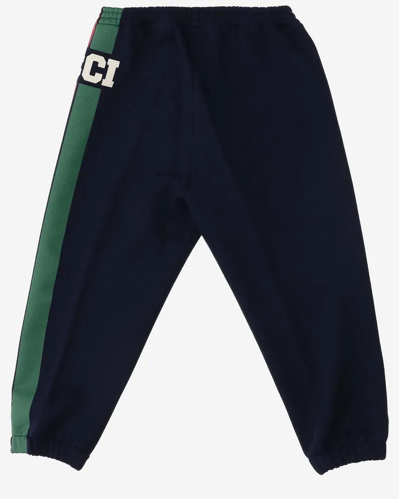 Gucci Boys' Cotton Joggers, Navy Trousers Navy