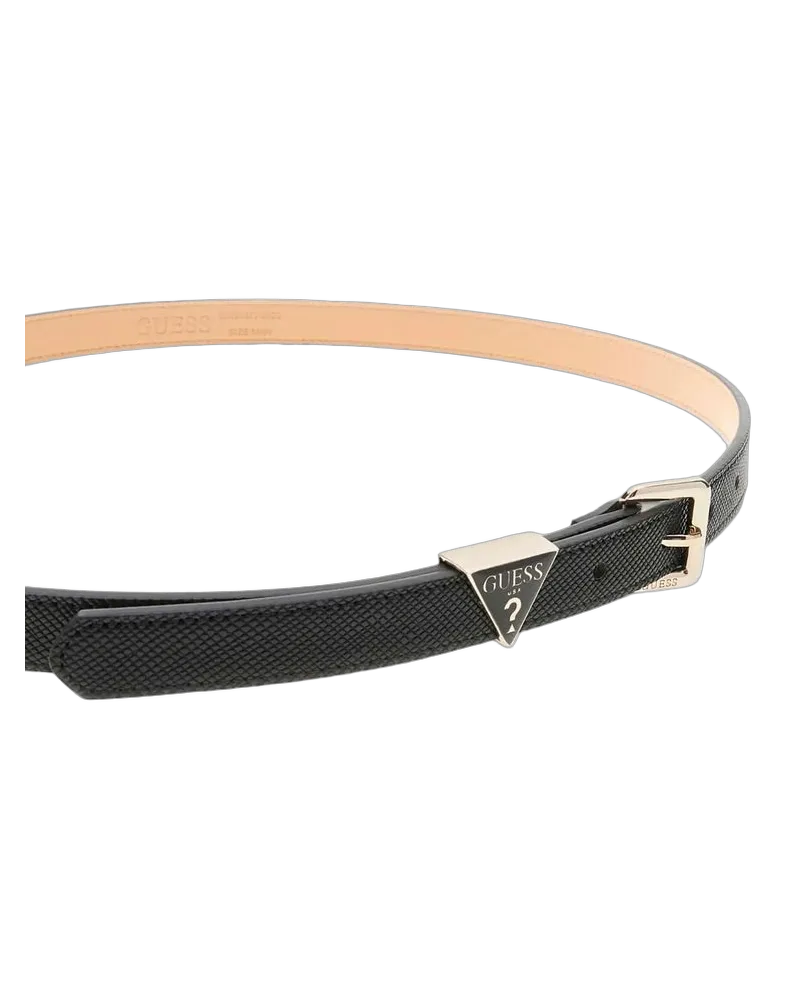 Guess Women's Belt Black Polyester Accessories Black