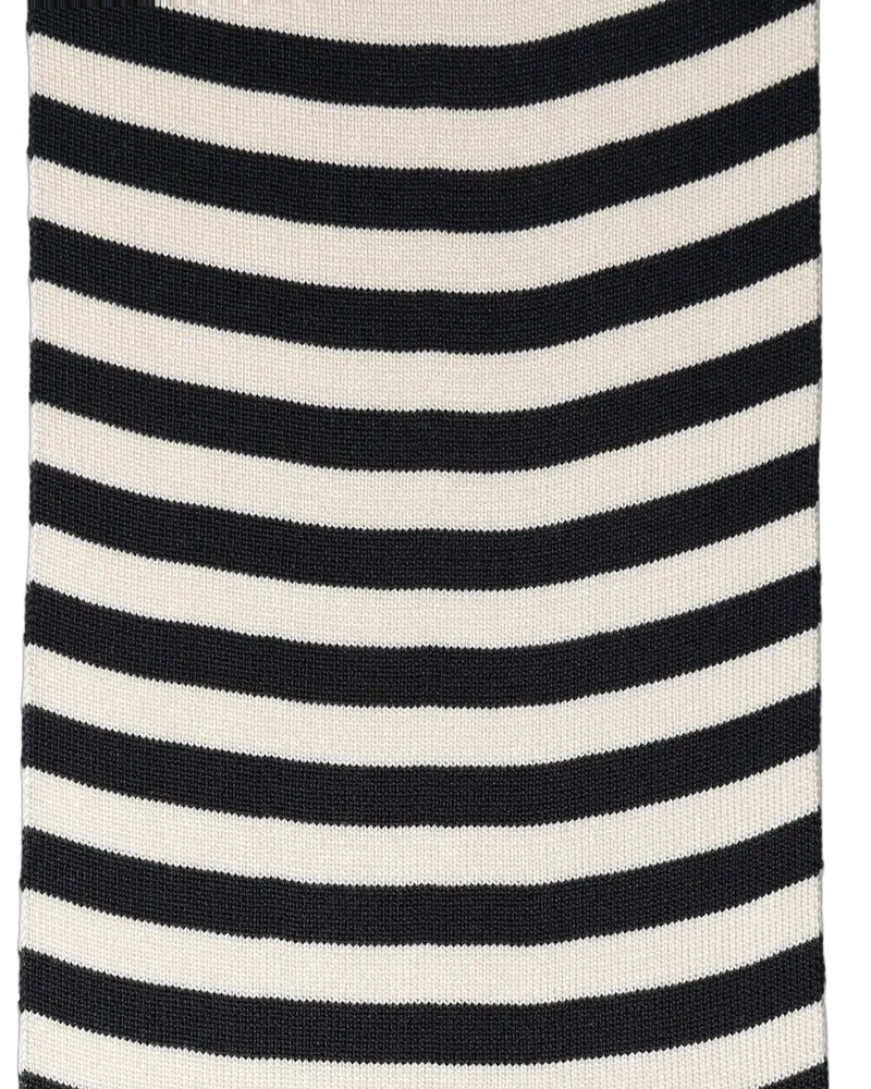 Dolce & Gabbana Striped Silk Knit Scarf — Multicolor Multicolor