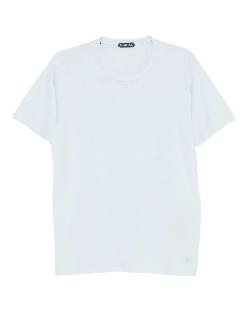 Tom Ford Men's T-Shirt Light Blue T-Shirts And Polos Blue