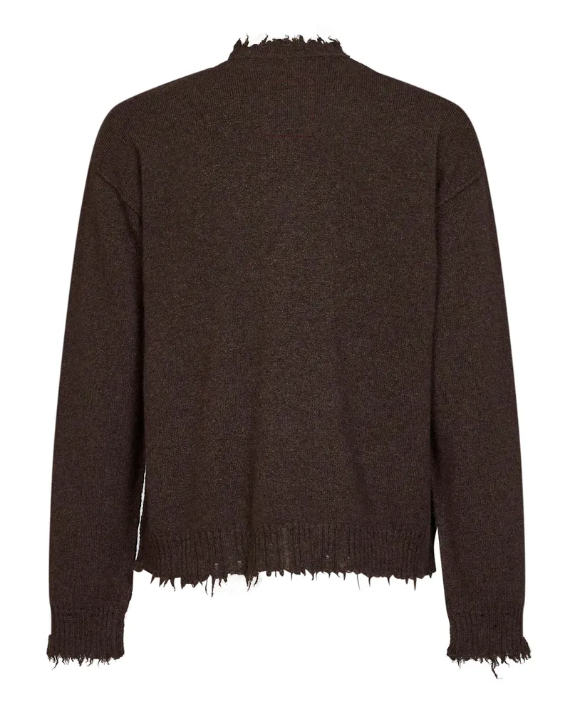 Uma Wang Men's Crewneck Cashmere Sweater - Brown Brown