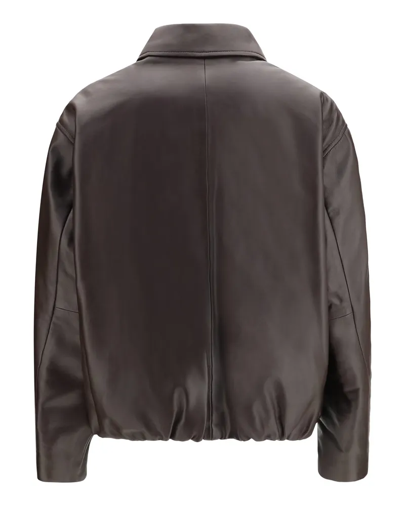 Arma Women's Melis Leather Jacket Coffee Bean Brown