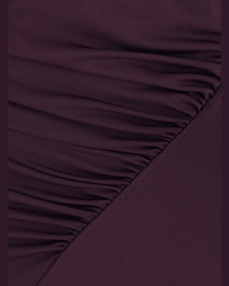 Victoria Beckham Cap Sleeve Maxi Dress — Burgundy Burgundy
