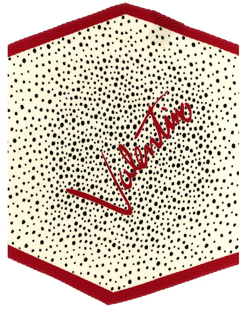 Valentino Garavani Women's Bicolor Silk Scarf Red