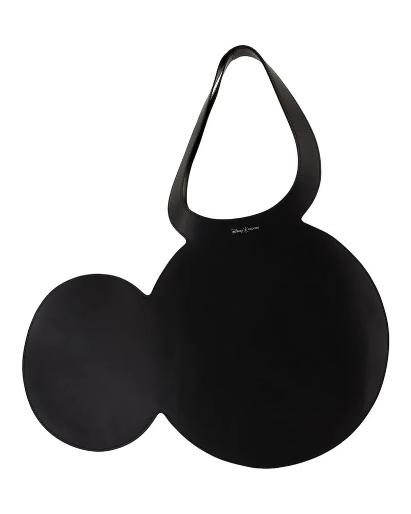 COPERNI Women's Mickey Shopper Bag -  X Disney Leather Black Calfskin Totes-Shopping-Bags Black