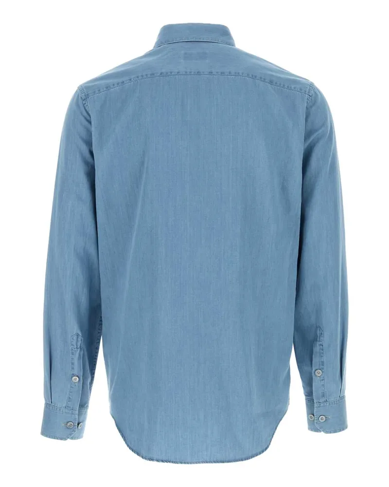 Giorgio Armani Men's Denim Shirt Light Blue Cotton Light