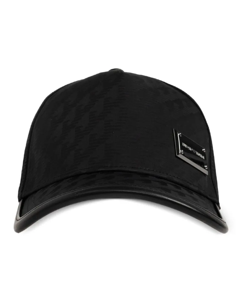 Emporio Armani Logo Jacquard Baseball Cap — Black Black