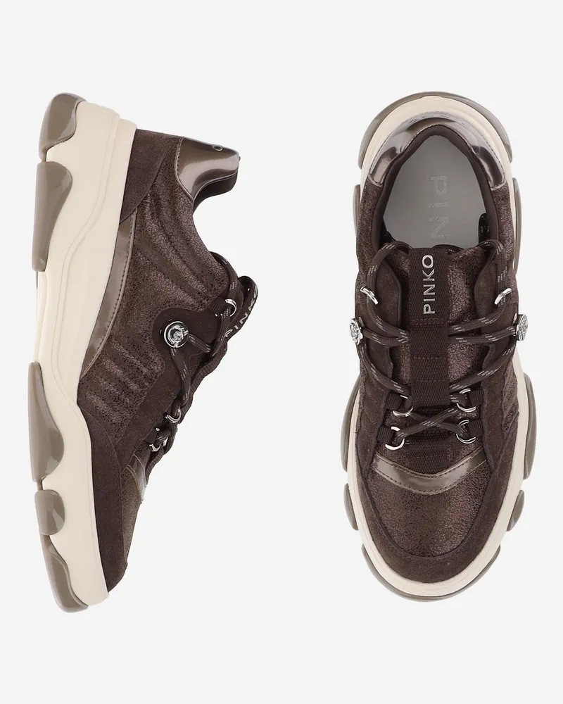 Pinko Athena Sneaker — Brown Brown