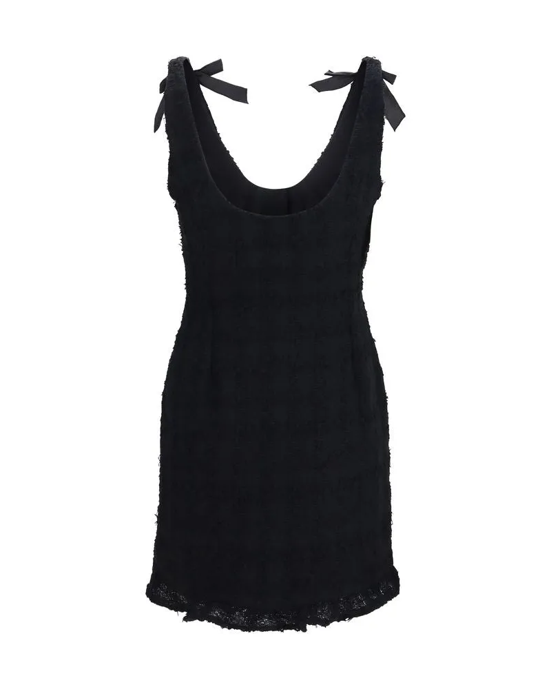 Alessandra Rich Mini Dress — Black Black
