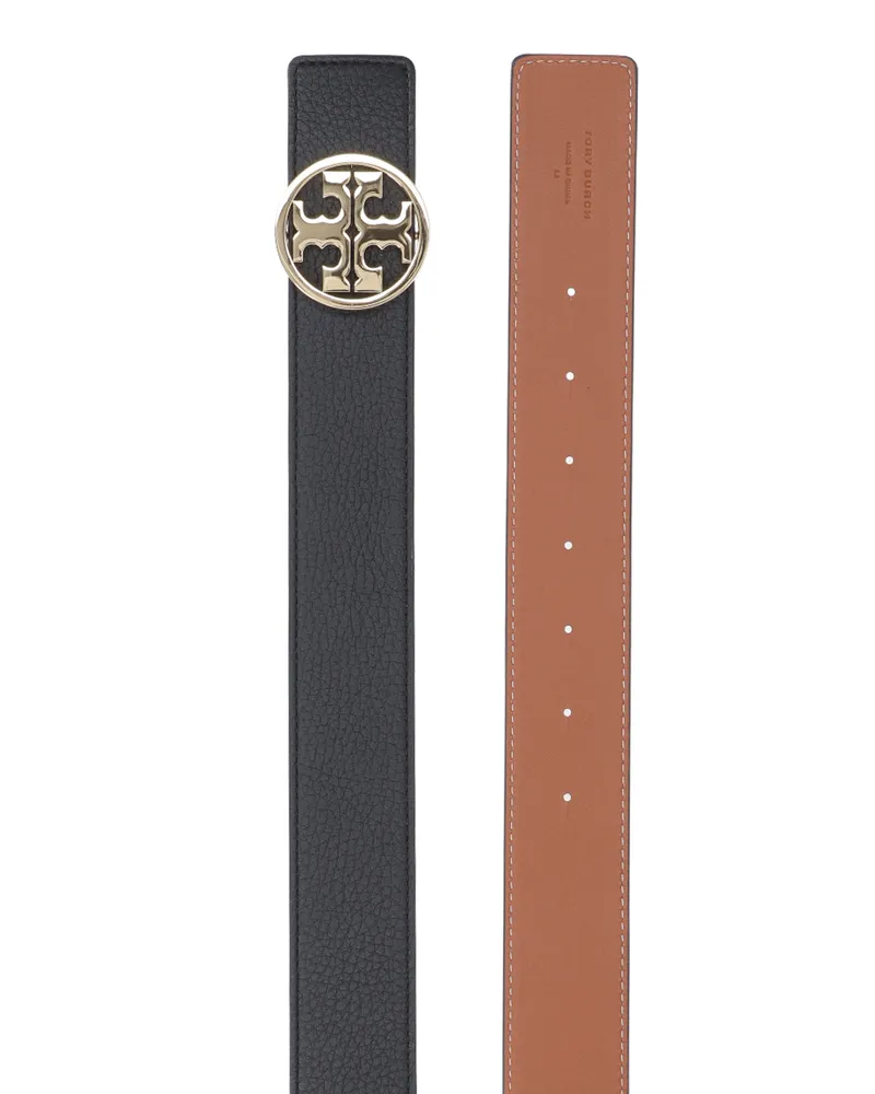 Tory Burch Women's Belts Black Main Body: Cow Leather Black