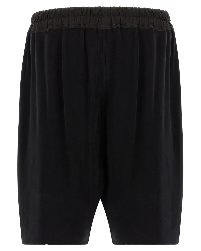 Rick Owens Men's Black Cotton Bermuda Shorts Black