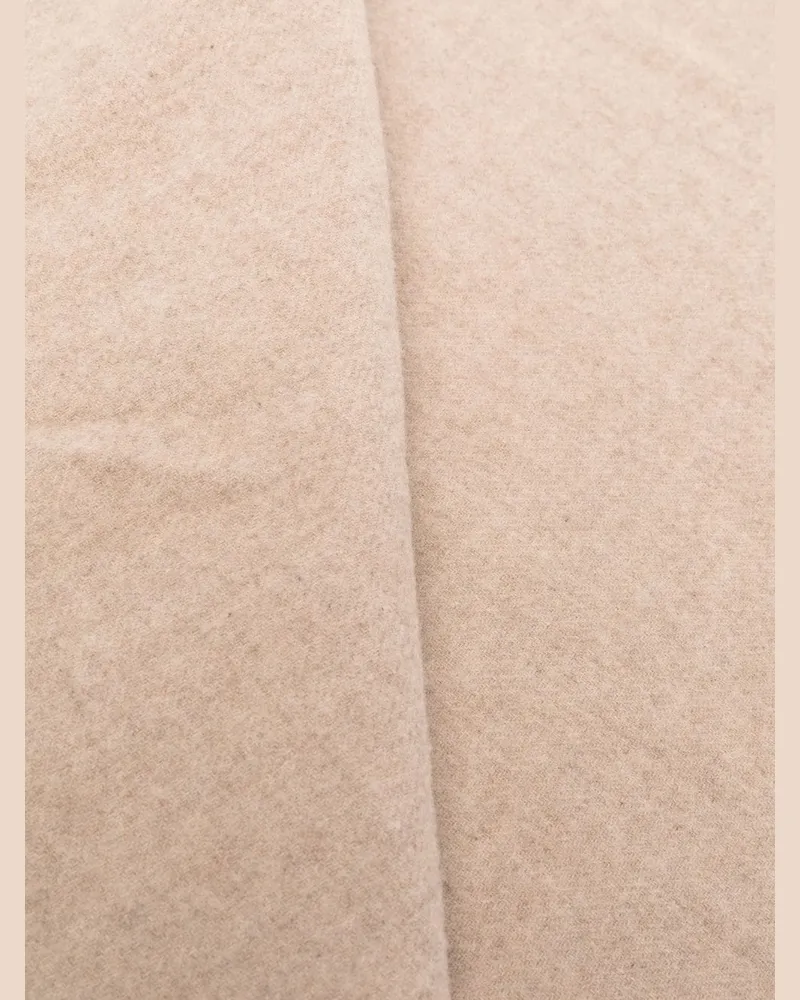 Totême Virgin Wool Fringe-Edge Scarf — Beige Beige