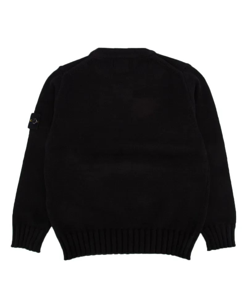Stone Island Boys' Maglia Black Co Ee Maglie Sweater Black