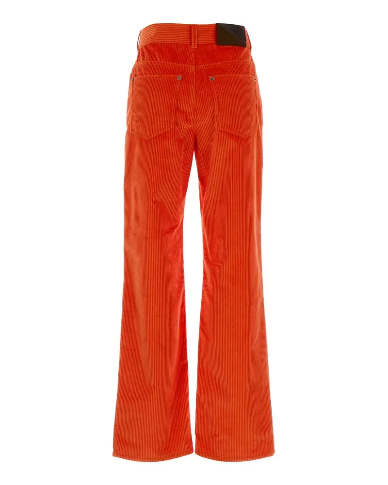 Loewe Cotton Corduroy Trousers — Orange Orange