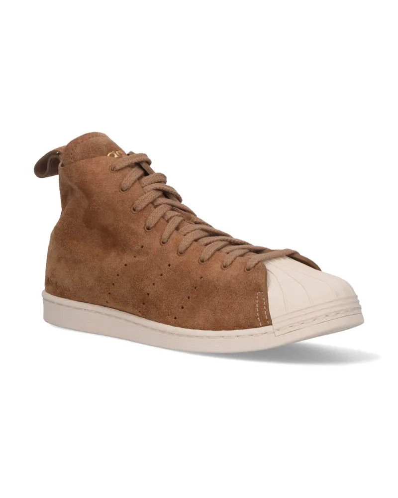 adidas Men's Adidas X Wales Bonner Sneakers Brown Leather Brown