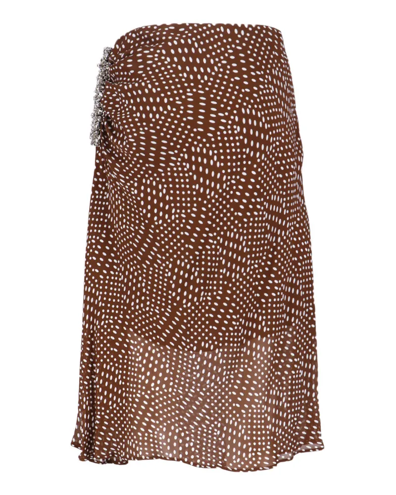 Dries van Noten Women's Skirts Brown Viscose Brown