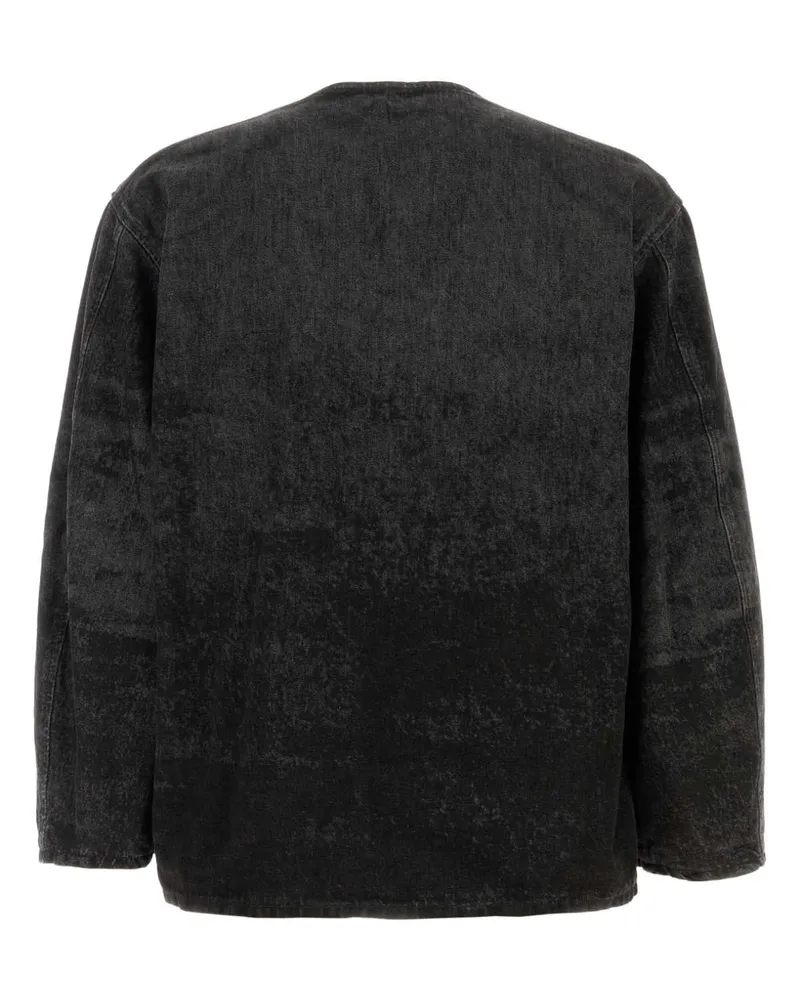 Diesel Men's Back Denim Jacket 02 Giubbini Black