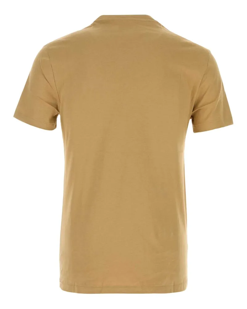 Ralph Lauren Men Logo-Embroidered Cotton T-Shirt Beige Beige