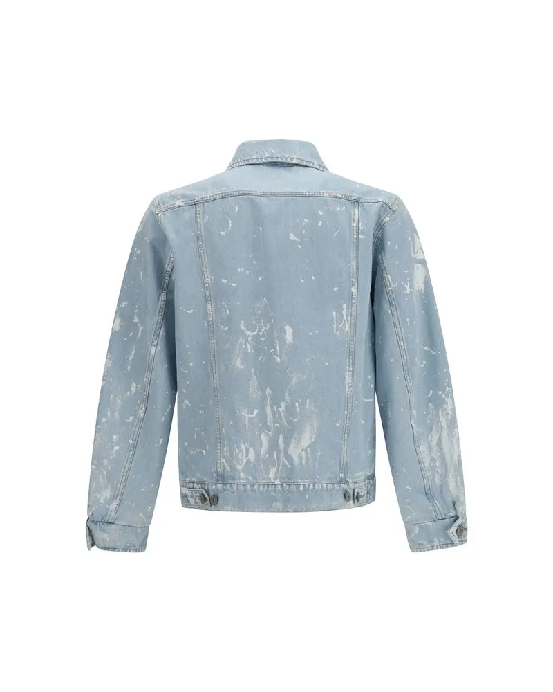 Maison Margiela Men Blue Cotton Denim Jacket Clothing Blue