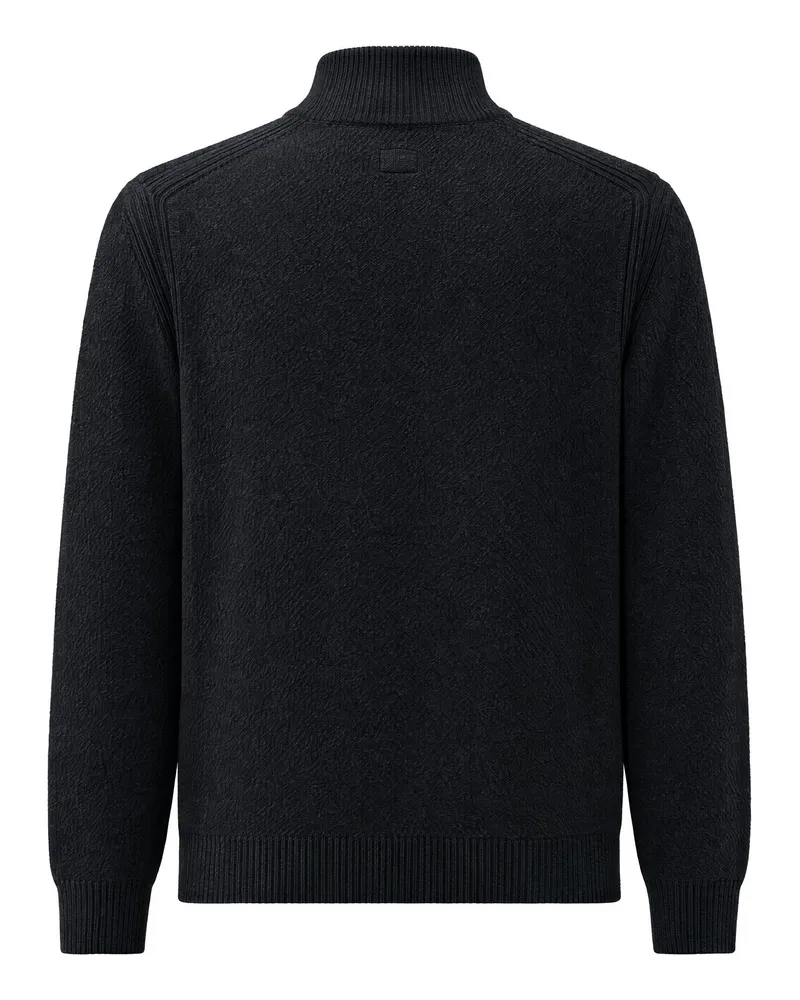C.P. Company High-Neck Wool-Blend Sweater — Black Black