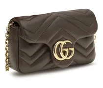 Women's Gg Marmont Shoulder Bag Toasted-Toasted Calf Leather Bos Taurus Toasted/toasted