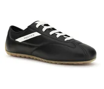 Men's Black Calf Leather Bos Taurus Low Top Sneakers
