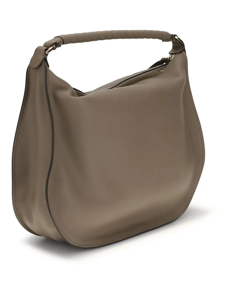 Chloé Women's Shoulder Bag Marcie Deep Taupe Calf Leather Brown