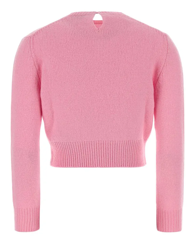 Jil Sander Women's Pink Wool Blend Sweater Neon Rose Exterior: Virgin Nylon Maglieria Pink
