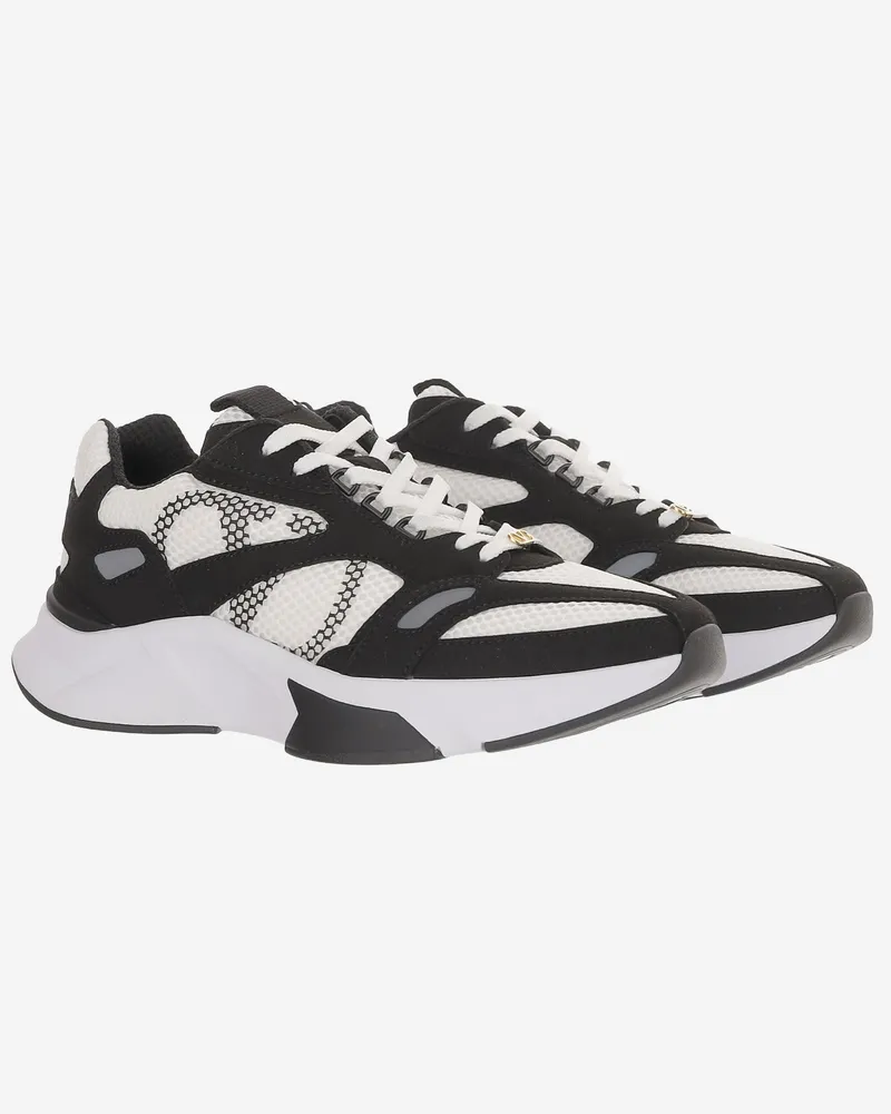 Valentino Garavani Men's Sneakers Nylon Multicolour Polyester Trainers Black