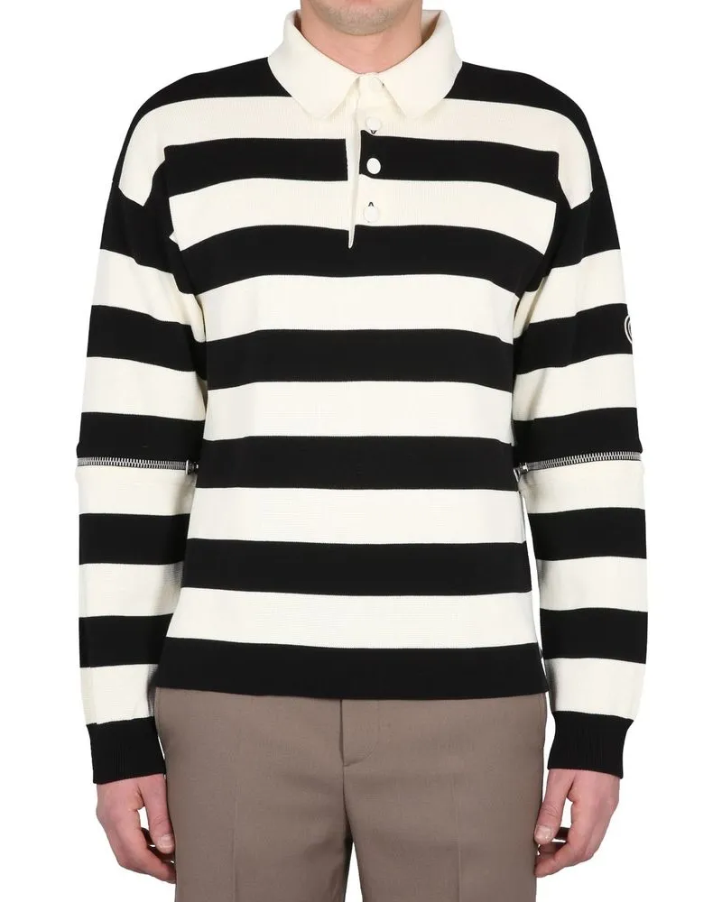 Gucci Men's White Cotton Polo Shirt Multicolor
