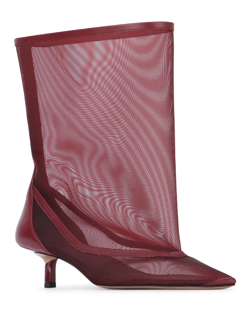 Jacquemus Women's Les Bottes Tourni Burgundy Stivali Boot Burgundy