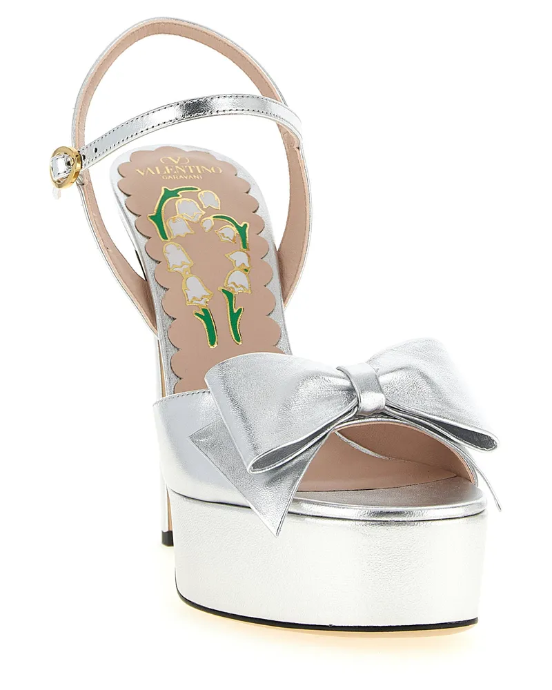 Valentino Garavani Bowow Platform Heel — White White