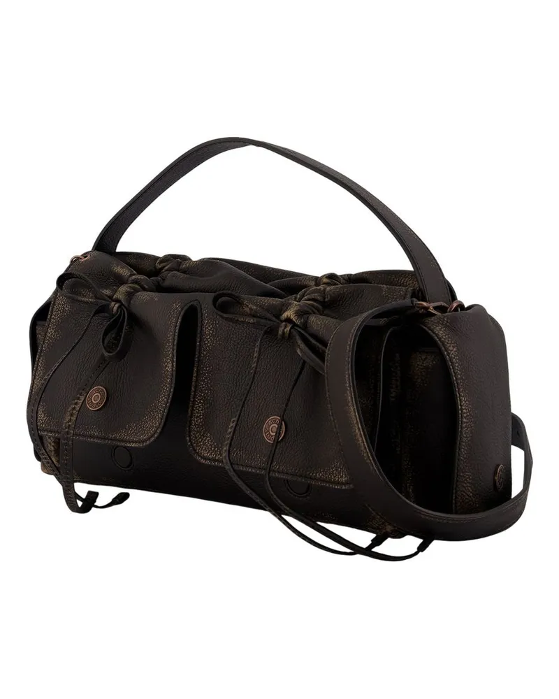 Acne Studios Unisex Multipocket New Vintage Purse -  Leather Brown Calfskin Bags Handbags-Purses Brown