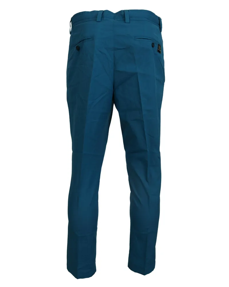 Dolce & Gabbana Men's Blue Cotton Chinos Trousers Pants Blue
