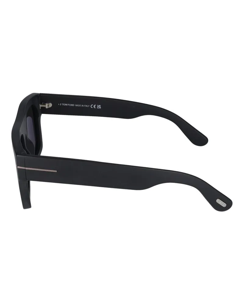 Tom Ford Unisex Ft0711-N Sunglasses Black Injected Black