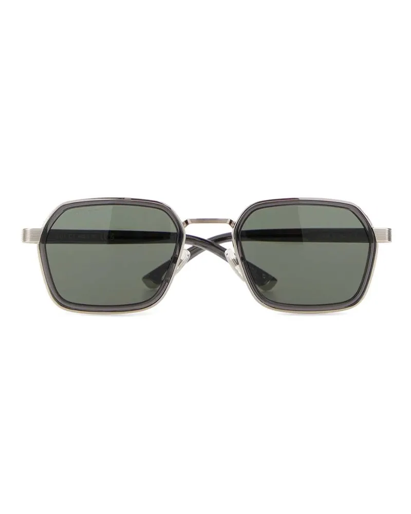 Gucci Women's Silver Metal Sunglasses Silvergrey Occhiali Da Sole Silver