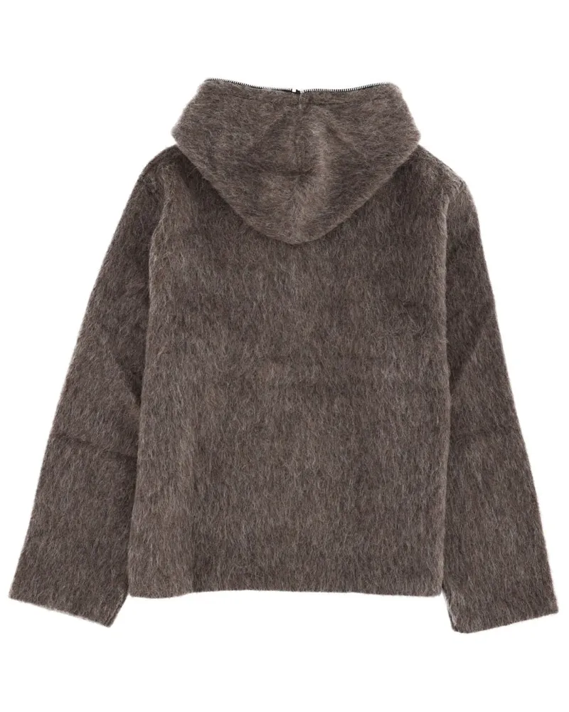Our Legacy Boxy Fit Hooded Sweatshirt — Gray Gray