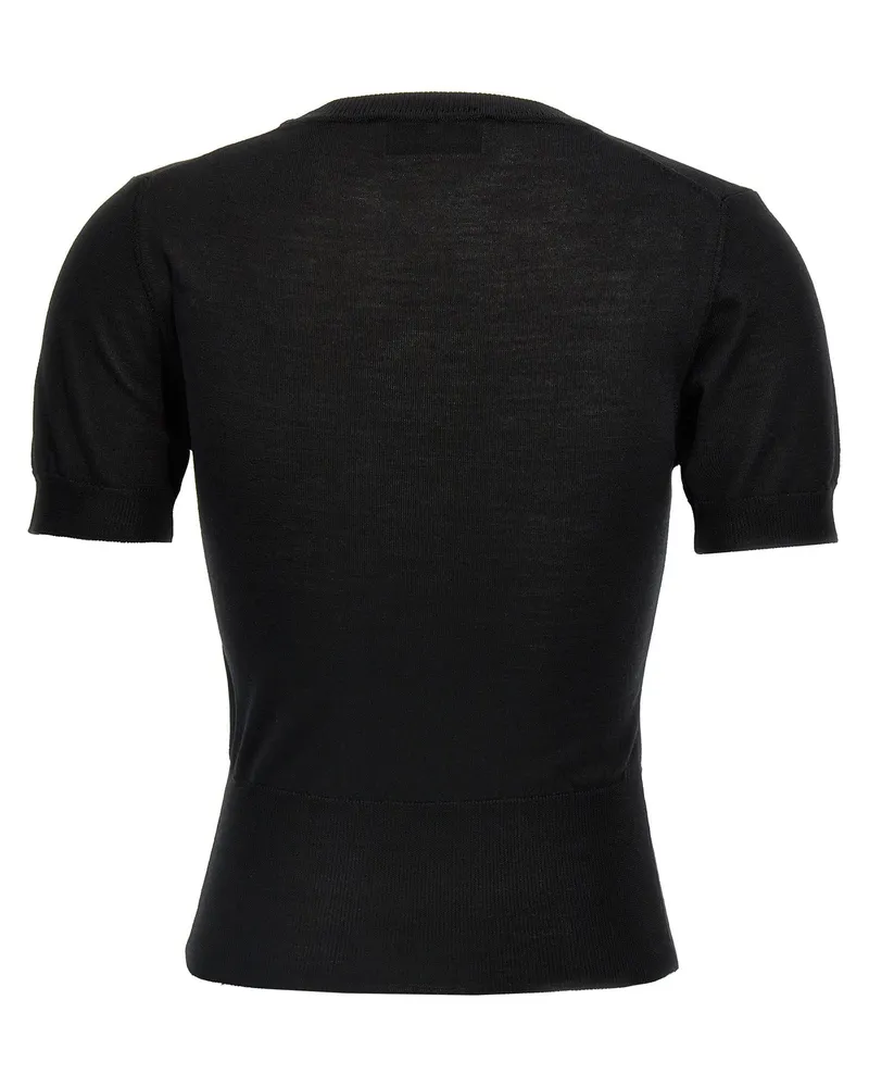Vivienne Westwood Women's Black Wool T-Shirt Black