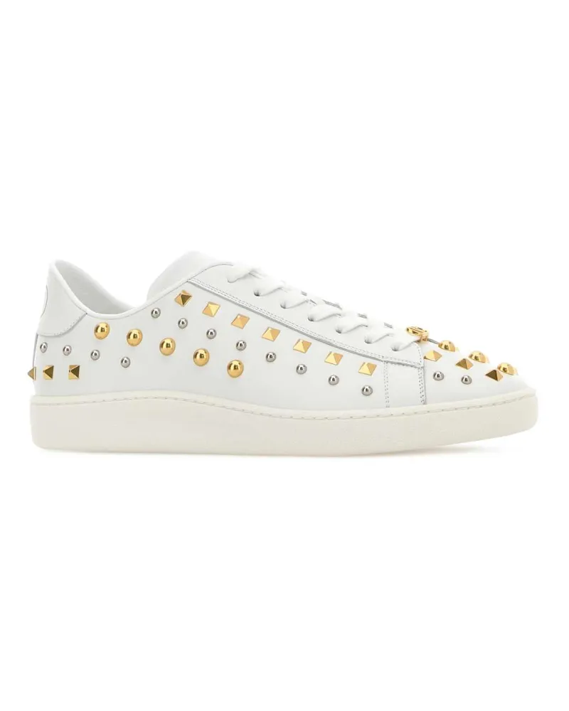 Valentino Garavani Men's Royco Sneaker White Calf Leather White