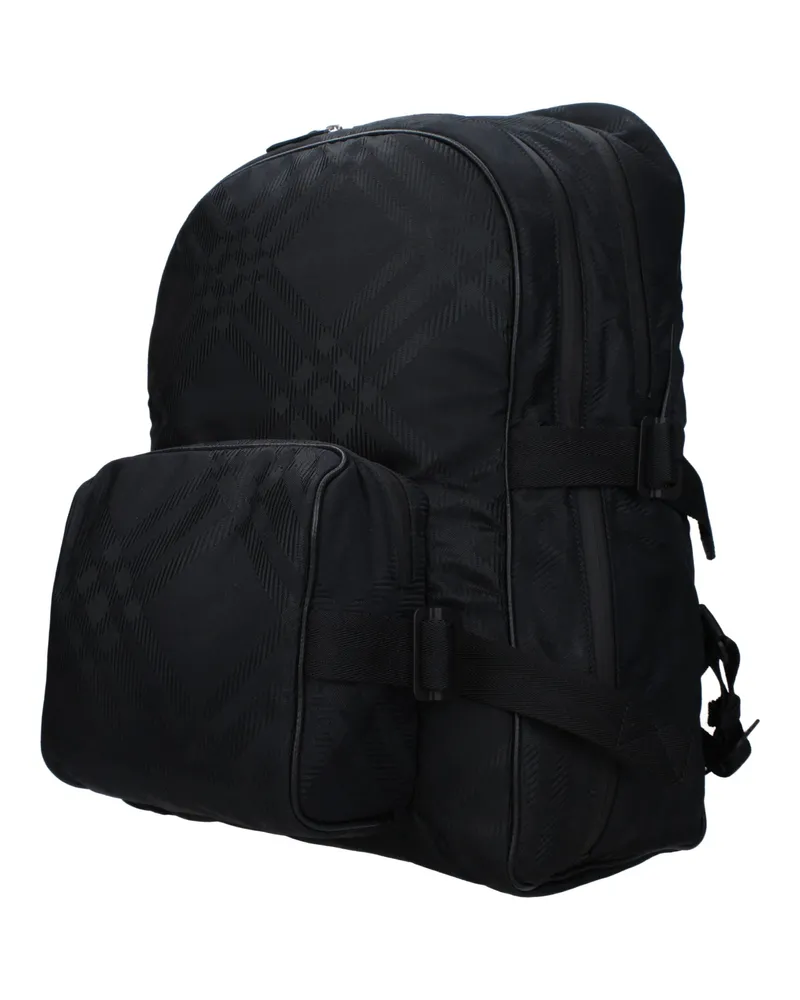 Burberry Men's Black Fabric Backpack Black