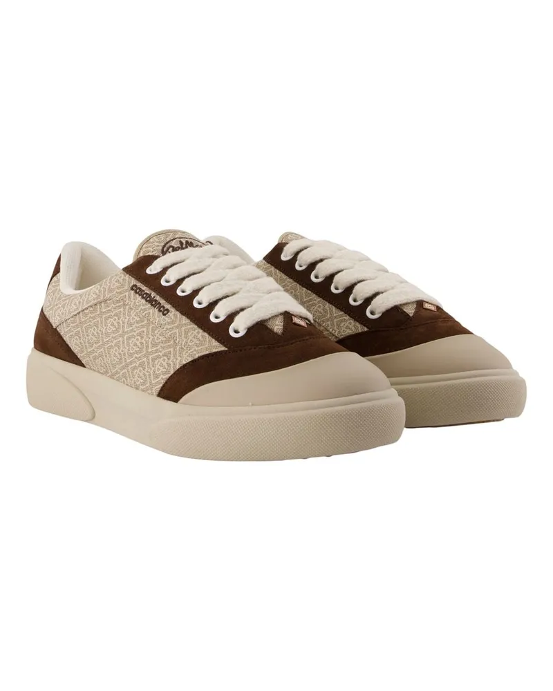 Casablanca Paris Men's Del Mar Sneaker Brown Calfskin Brown
